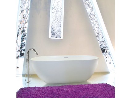 Aquatek Cindy voľne stojaca vaňa z liateho mramoru 169,5x80,5 cm
