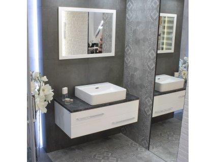 52622 lavita altaya umyvadlo na dosku keramicke 60x42 cm slim dizajn s prepadom s otvorom na bateriu biele