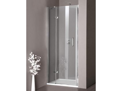 HUPPE Aura STN sprchové dvere, šírka 90cm, otváravé s pevnou časťou,  400102092322 (Umiestnenie dverí Pravé dvere)