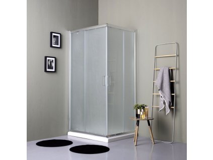 KVstore Giada, obdlznikovy sprchovy kut, 80,100x80cm, posuvne dvere 01