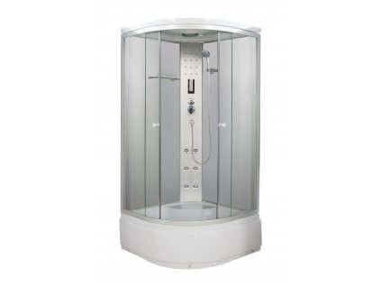 PR55 Sanotechnik sprchový box s hlbokou vaničkou, 90x90x215cm, biely 01
