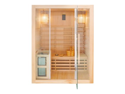 Sanotechnik Riga fínska sauna pre 3 osoby, 150x120cm