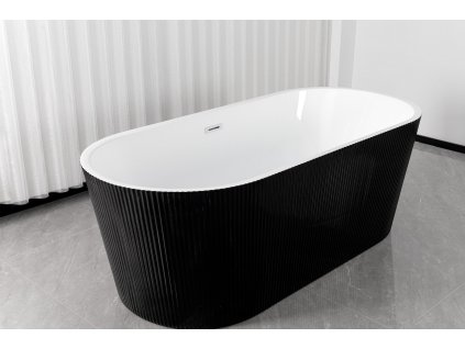 G9043 Sanotechnik Reno akrylátová voľne stojaca vaňa 170x75 cm, black 01