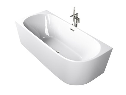 Sanotechnik Faro akrylátová voľne stojaca vaňa 170x75 cm, ľavá