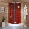 KVstore Cosmo, sprchový box štvrťkruh 80x80cm