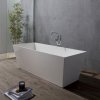 KVstore York voľne stojaca vaňa z liateho mramoru 159x55 cm