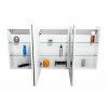 Hapa Design Milano zrkadlová skrinka 120cm, biela, s LED osvetlením