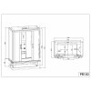 15614 sanotechnik nevada 150 sprchovy box s vanou obdlznik 150x85x223cm