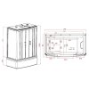 Sanotechnik Nevada 170, sprchový box s vaňou obdĺžnik 170x85x220cm