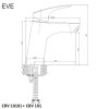 Mereo Eve páková umývadlová batéria stojanková, chróm (MSOtrade bez výpuste, chróm)