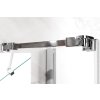 Sanotechnik Sanoflex Symphony+Duet sprchová zástena, otváravé + zalamovacie dvere, šírka 160-220cm (Rozmer 90cm, Spôsob otvárania otváravé dvere)