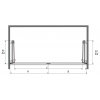 Sanotechnik Sanoflex Duet sprchová zástena, 2x zalamovacie dvere, šírka 160-200cm (Rozmer 90cm, Umiestnenie dverí Pravé dvere)