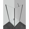 39590 6 sanotechnik soho elite black stvorcovy sprchovy kut sirka 80cm otvarave dvere fix