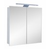 39719 2 hapa design vienna hlinikova zrkadlova skrinka 80cm biela s led osvetlenim