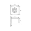 Zehnder Silent HTR, ventilátor do kúpeľne s časovačom a vlhkomerom
