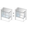 49031 aquatek royal va4 180 vanova zastena 180x75cm posuvne dvere