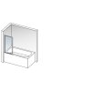 49040 aquatek lux l1 70 vanova zastena 70x140cm pevna cast