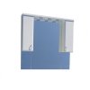 Sanotechnik Sanremo Lux 105 zrkadlo 101 cm s halogénovým osvetlením a dvomi skrinkami