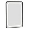 Sanotechnik SOHO BLACK zrkadlo s LED osvetlením 80x60 cm, čierne