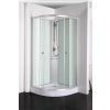 PS03 Sanotechnik RIO sprchový box štvrťkruh bez strechy 90x90x203 cm, biely 01