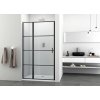 K100B K120B Sanotechnik SOHO Elite Black sprchové dvere, šírka 100 120cm, otváravé, dizajnové 01