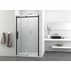 G120B G140B Sanotechnik SOHO Elite Black sprchové dvere, šírka 120 140cm, posuvné