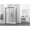 H80B H90B Sanotechnik SOHO Elite Black pevná sprchová stena Walk in, šírka 80 90cm