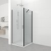 F80B F90B Sanotechnik SOHO Elite Black pevná sprchová stena Walk in, šírka 80 90cm 01