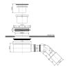 215483R91 HUPPE EASY STEP, sifón sprchový, ø 90mm tech list
