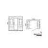5582 3 infrasauna saunamed classic pre 4 osoby 180x120cm ismc4