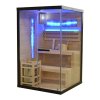 Sanotechnik Luxor 1 fínska sauna so soľnými kameňmi pre 2 osoby, 120x120cm