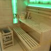 Sanotechnik Luxor 2 fínska sauna so soľnými kameňmi pre 3 osoby, 150x140cm