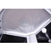 Sanotechnik QuickLine Punto, sprchový box čtvrtkruh 90x90x215cm, černý, CL07