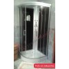 Sanotechnik QuickLine Punto, sprchový box čtvrtkruh 90x90x215cm, černý, CL07
