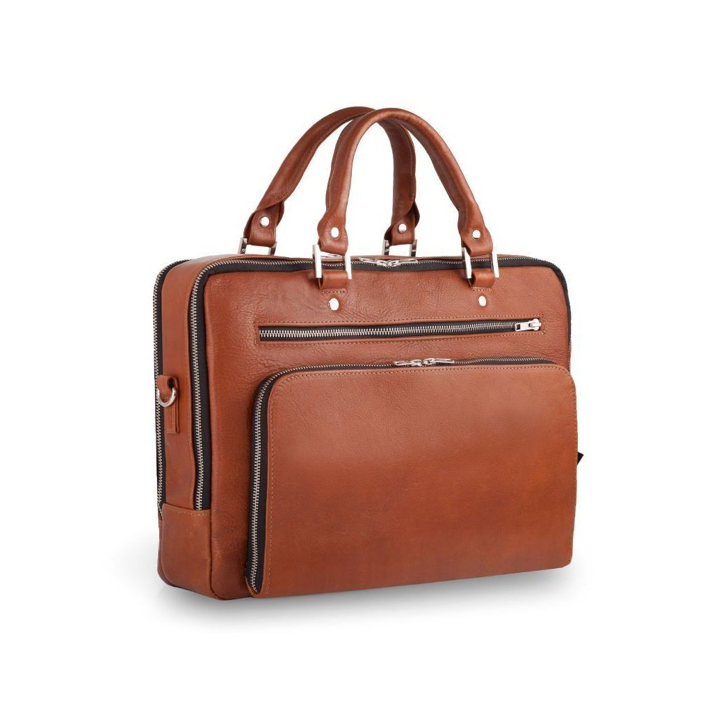pol pl Skorzana meska torba na laptopa Solier SL24 Shannon brazowa vintage 22281 2