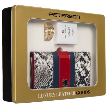 pol pl Zestaw prezentowy skorzany portfel damski na zatrzask i woda perfumowana Velvet Peterson 211764 10