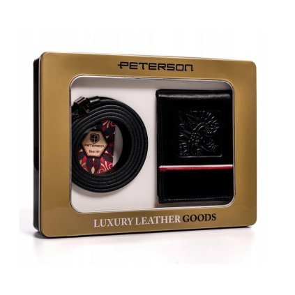 Pánská dárková sada Peterson černá PTN ZM41