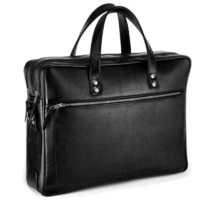 pol pl SKORZANA TORBA NA LAPTOPA MESKA SOLIER SL05 NEWBRIDGE CZARNA MAT 20174 3