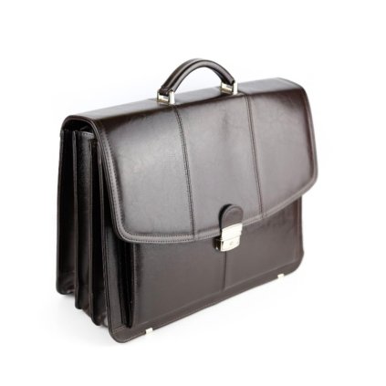 Pánská kožená aktovka na notebook GALSKÓR 518 barva hnědá/tmavá