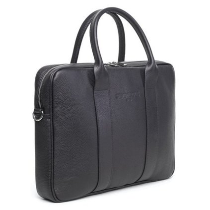 Pánská kožená taška na notebook SEMPERTUS barva černá BIZ-02/LRN/001