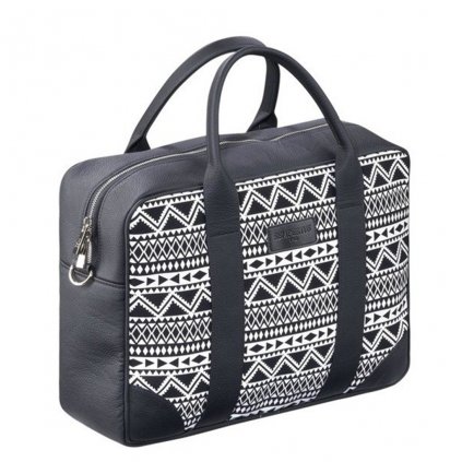 Dámská taška na notebook z ekokůže SEMPERTUS barva černá /bílá BIZ-01/04