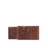 Pánská peněženka z přírodní hovězí kůže Ochnik hnědá PL-145-87