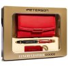 Dámská dárková sada Peterson červená PTN ZDE