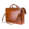 Dámská kožená taška na notebook Felice Sorento FL16 barva hnědá.