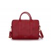 Dámská kožená taška na notebook Felice Dulce FL10 barva červená