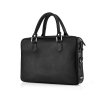 Solier SL22 pánská kožená brašna na notebook - černá