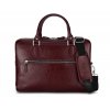 Pánská kožená taška na notebook Solier SL23 barva bordó