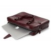 Pánská kožená taška na notebook Solier SL23 barva bordó