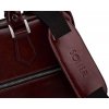 Pánská kožená taška na notebook Solier SL23 barva bordó