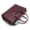 Pánská kožená taška na notebook Solier SL02 ABERDEEN barva bordó